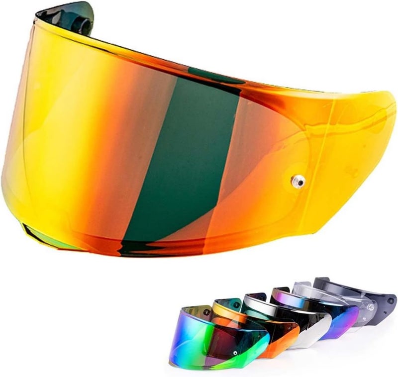 VCOROS Helmet Shield For Assault/Rapid/Stream Full Face Shield Compatible with FF800 FF320 FF328 FF353 Street Motorcycle Helmet Visor Replacement (Chrome Red) - Image 1